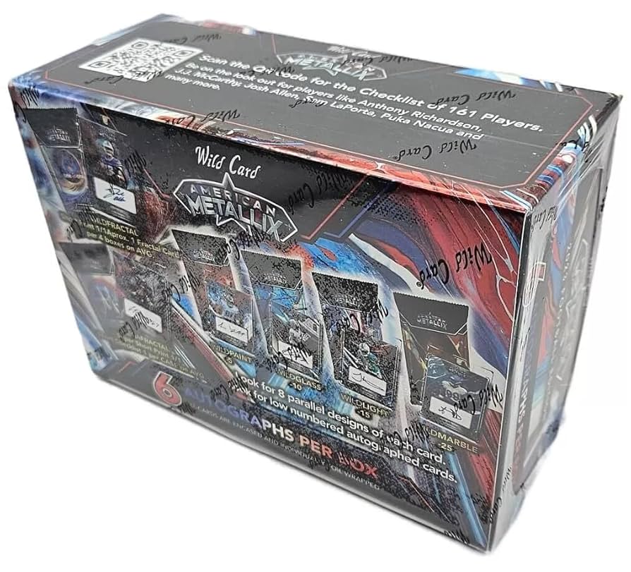 Amazon.com: 2023 Wild Card American Metallix Football Edition (6